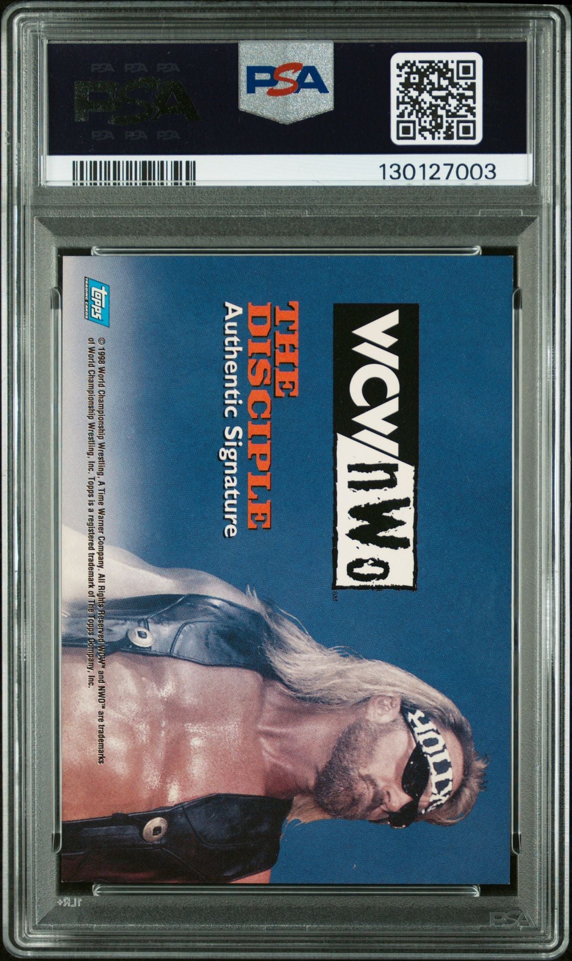 1998 Topps Wcw/Nwo Authentic Signatures the Disciple PSA 8