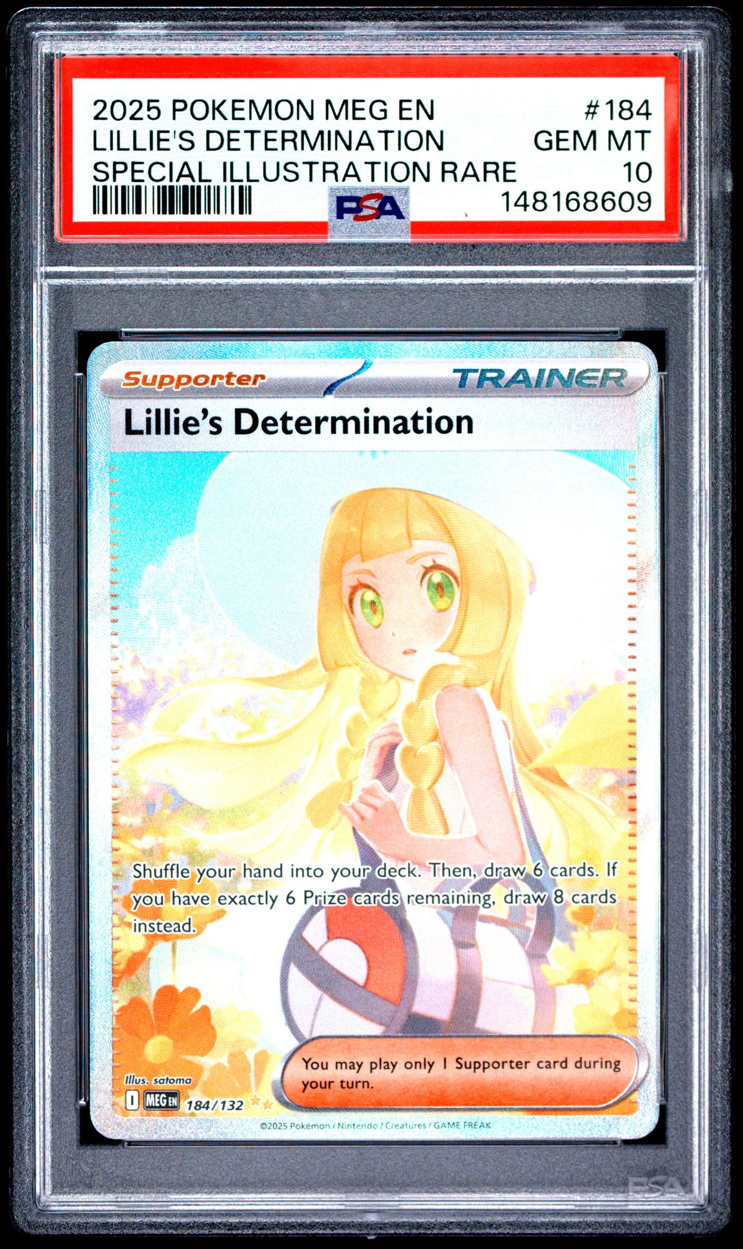 2025 Pokemon MEG EN Lillie's Determination Special Illustration Rare PSA 10
