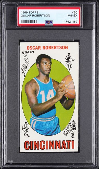 1969 TOPPS OSCAR ROBERTSON #50 PSA 4