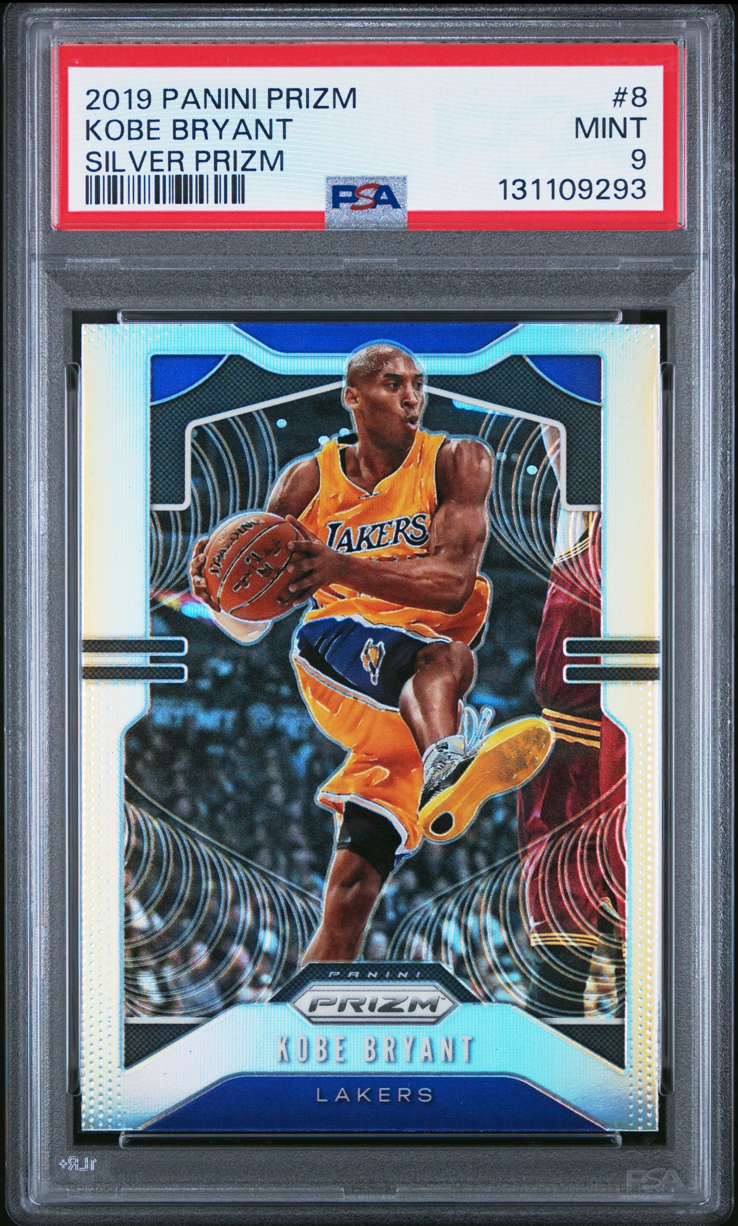2019 Panini Prizm #8 Kobe Bryant Silver Prizm PSA 9