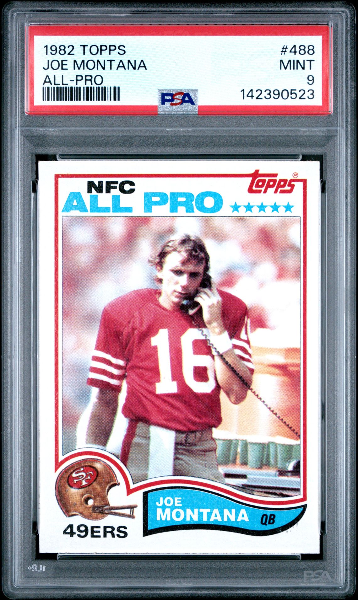 1982 Topps Joe Montana Base #488 PSA 9