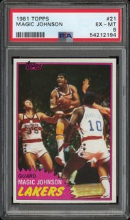 1981 Topps Magic Johnson #21 PSA 6