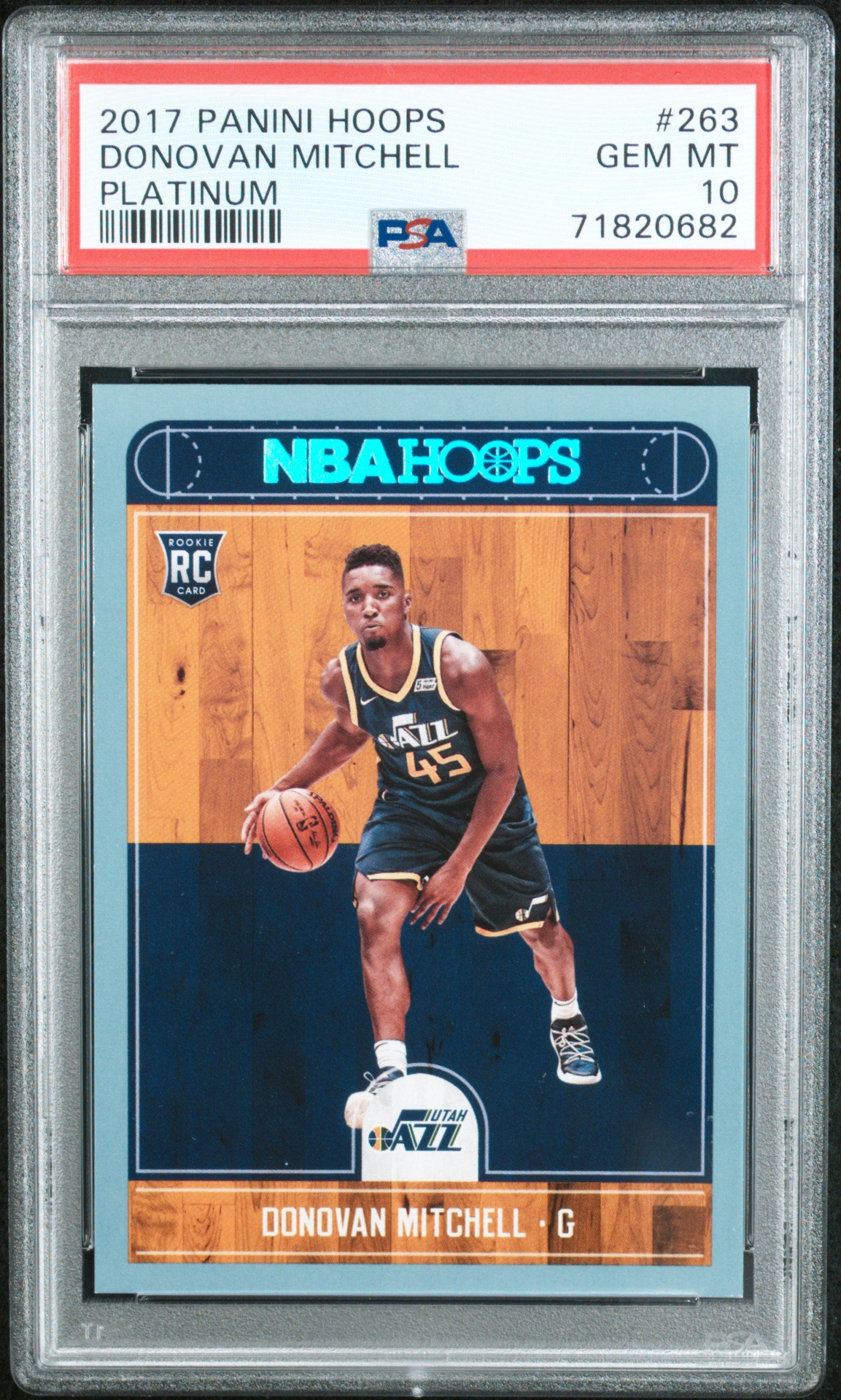 2017 Panini Hoops #263 Donovan Mitchell Platinum PSA 10