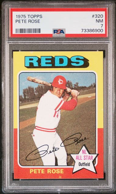 1975 TOPPS PETE ROSE #320 PSA 7