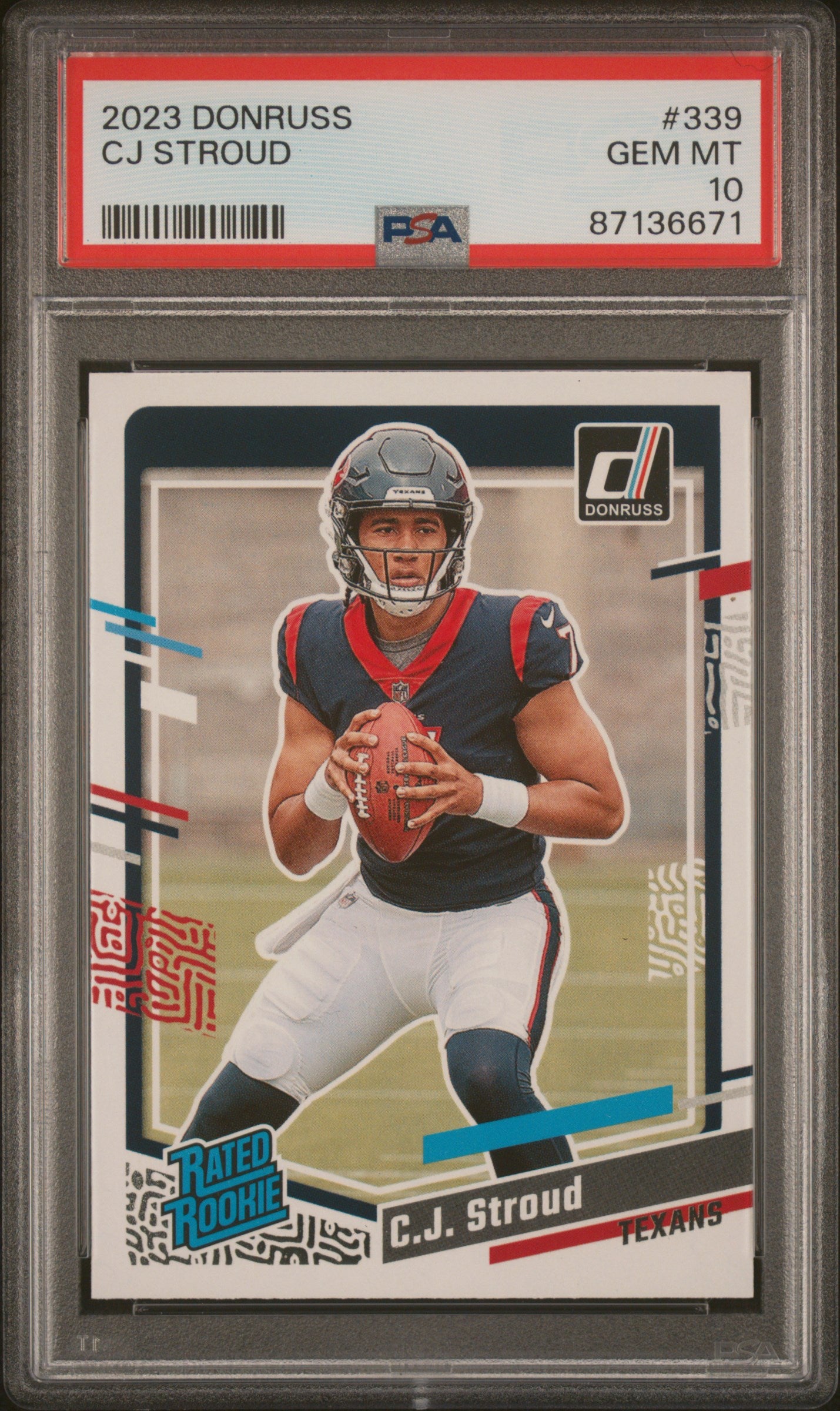 2023 Panini Donruss Cj Stroud #339 PSA 10