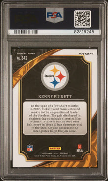 2022 Panini Select Kenny Pickett Cosmic Prizm #342 PSA 9
