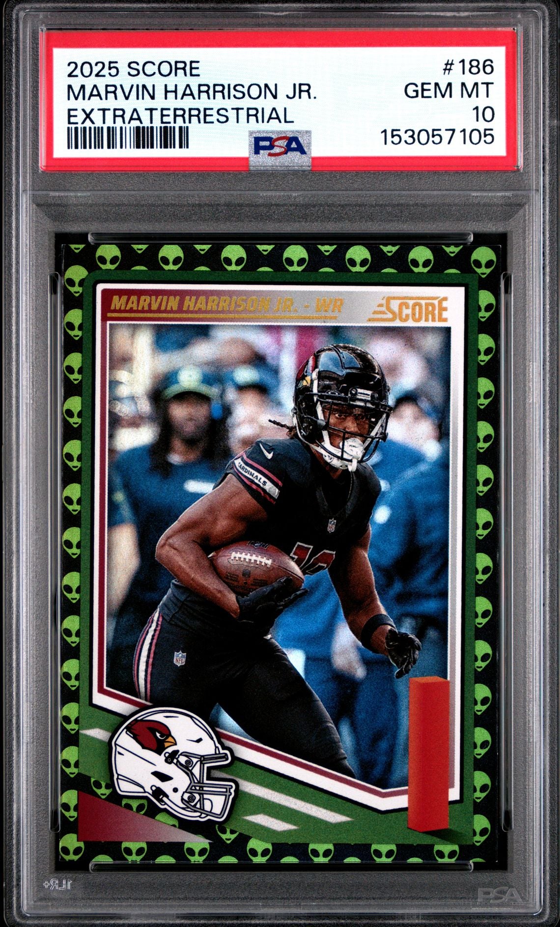2025 Panini Score Marvin Harrison Jr. Extraterrestrial #186 PSA 10