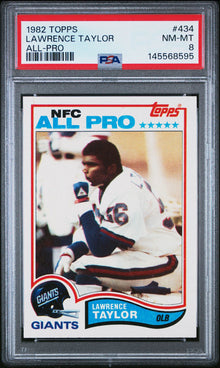 1982 Topps Lawrence Taylor Base #434 PSA 8
