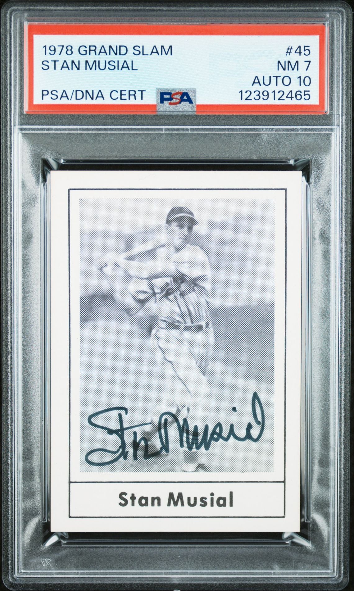 1978 Grand Slam #45 Stan Musial PSA 7