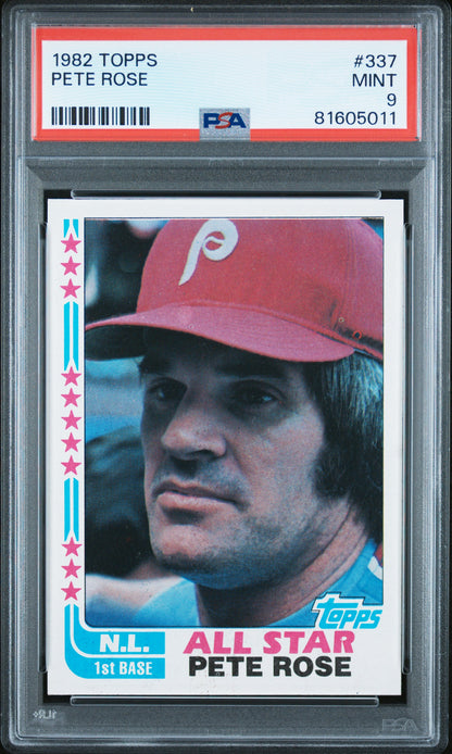 1982 Topps Pete Rose #337 PSA 9