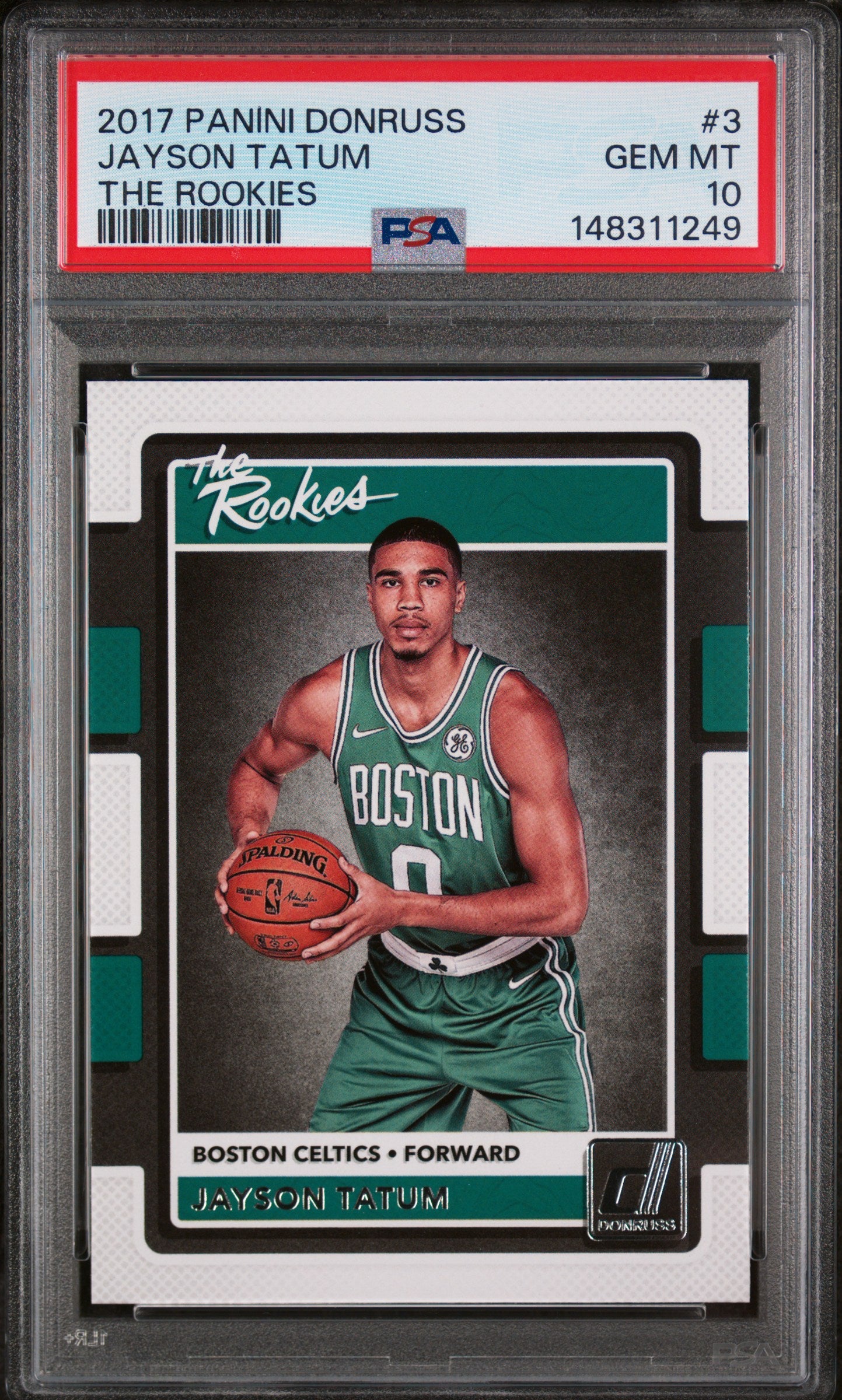 2017 Panini Donruss the Rookies #3 Jayson Tatum PSA 10