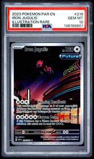 2023 Pokemon Par En-Paradox Rift Iron Jugulis Illustration Rare #216 PSA 10