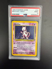 1999 POKEMON GAME MEWTWO-HOLO #10 PSA 9
