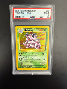 1999 POKEMON GAME NIDOKING-HOLO #11 PSA 9