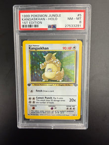 1999 POKEMON JUNGLE KANGASKHAN-HOLO 1ST EDITION #5 PSA 8