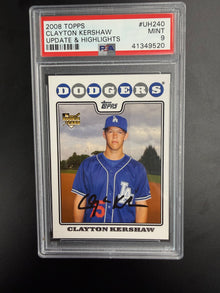 2008 Topps Update & Highlights #UH240 Clayton Kershaw PSA 9