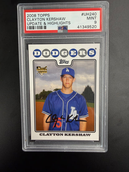 2008 Topps Update & Highlights #UH240 Clayton Kershaw PSA 9