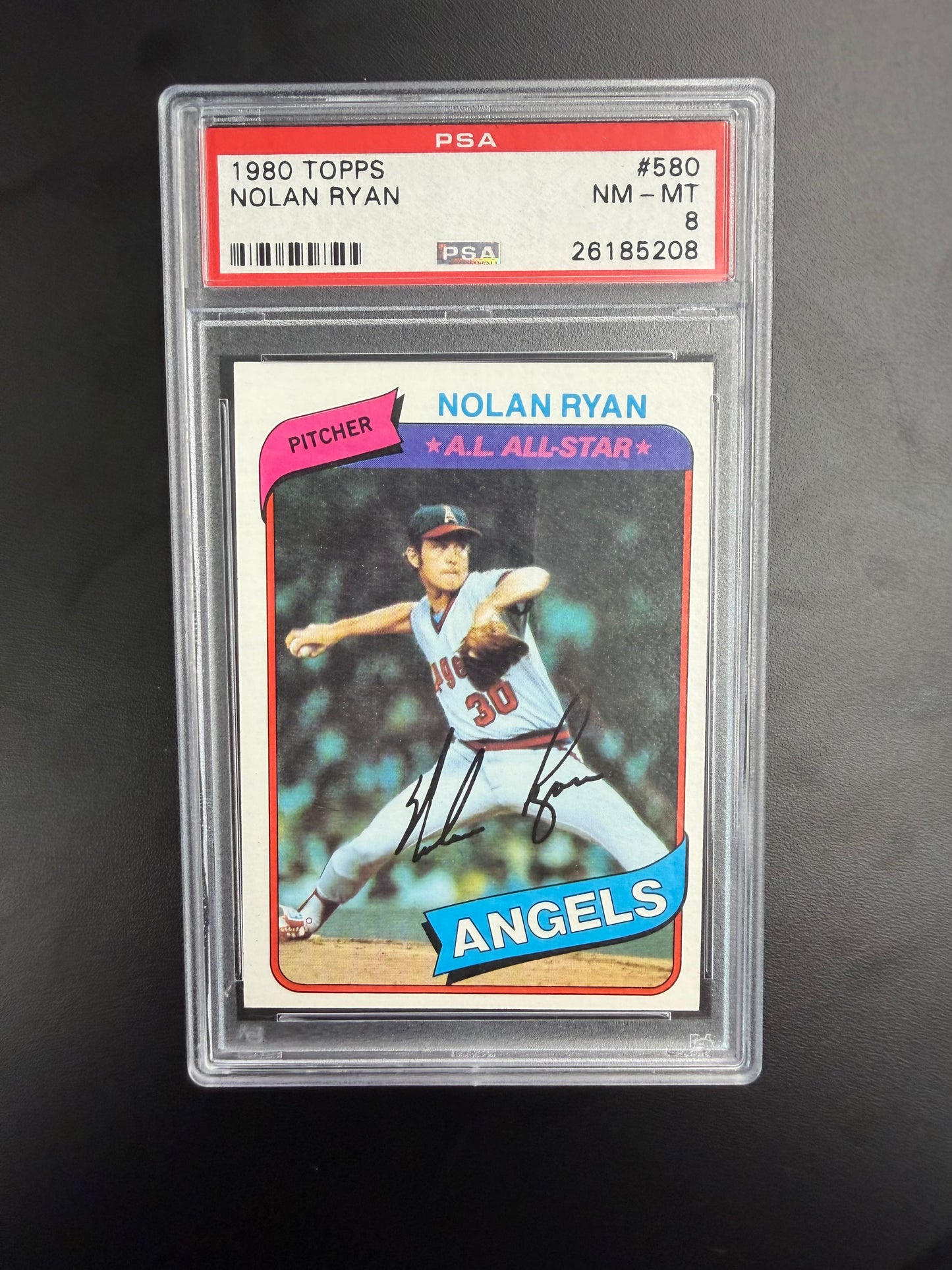 1980 Topps #580 Nolan Ryan PSA 8