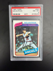 1980 Topps #580 Nolan Ryan PSA 8