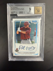 2011 Bowman Chrome Prospect Autographs Paul Goldschmidt BGS 9/10