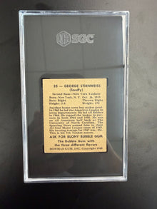 1948 Bowman #35 Snuffy Stirnweiss SGC 2