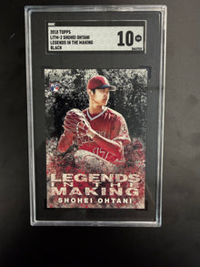 2018 Topps Shohei Ohtani legends of the making black #LITM-2 SGC 10