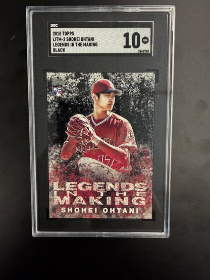 2018 Topps Shohei Ohtani legends of the making black #LITM-2 SGC 10