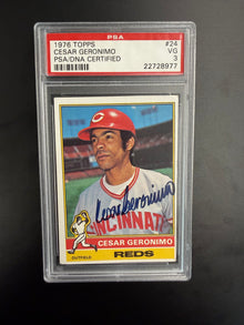 1976 TOPPS CESAR GERONIMO #24 PSA 3