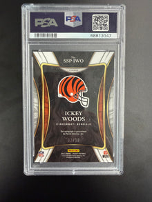 2021 PANINI SELECT SELECT SIGNATURES PRIZM ICKEY WOODS SELECT SIG.PRIZM-GOLD #SSPIWO PSA 10