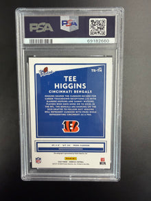 2020 PANINI DONRUSS THE ROOKIES TEE HIGGINS THE ROOKIES-AUTOGRAPH #TR-TH PSA 10