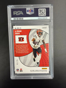 2021 PANINI CHRONICLES REVOLUTION Ja'MARR CHASE REVOLUTION-SUNBURST #REV15 PSA 10