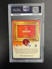 2020 PANINI CHRONICLES GRIDIRON KINGS JOE BURROW GRIDIRON KINGS-RED #GK1 PSA 10
