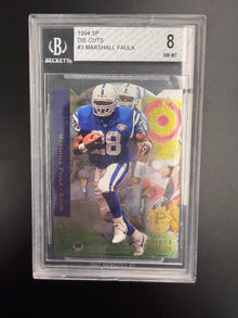 1994 SP Die Cuts Marshall Faulk #3 BGS 8
