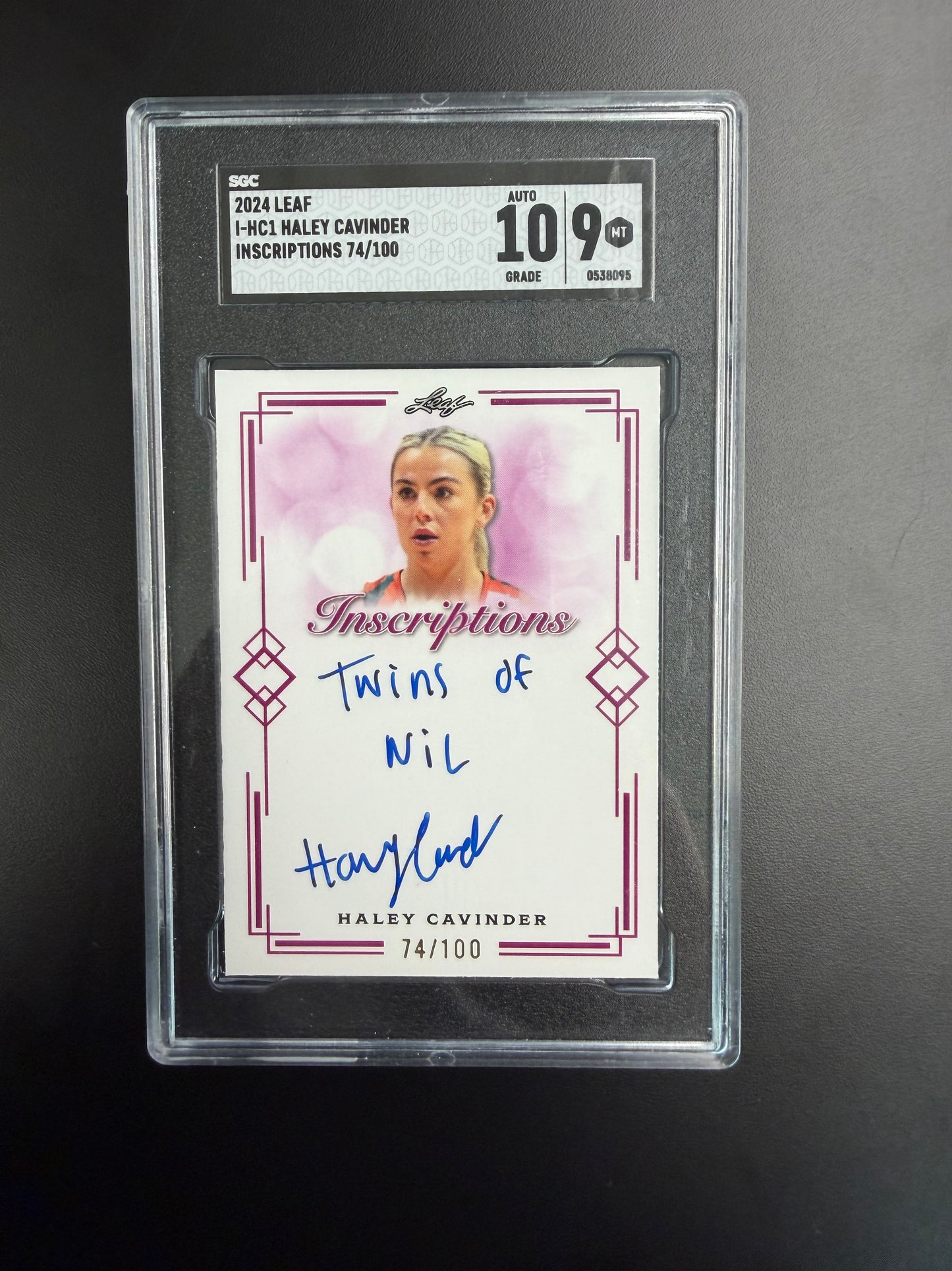 2024 Leaf I-HC1 Haley Cavinder Inscriptions SGC 10/9