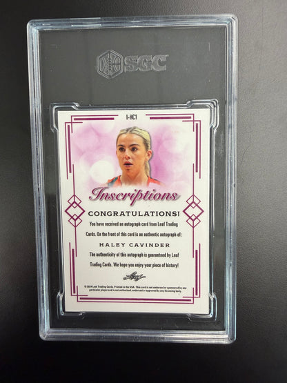 2024 Leaf I-HC1 Haley Cavinder Inscriptions SGC 10/9