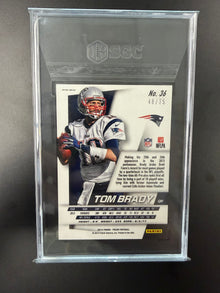 2014 Panini Prizm Tom Brady NFL Shield Prizm 48/75 #36 SGC 9.5