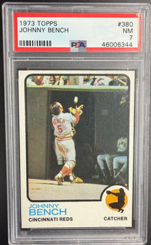 1973 TOPPS JOHNNY BENCH #380 PSA 7