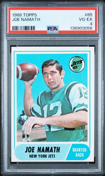 1968 Topps Joe Namath #65 PSA 4