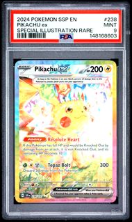 2024 Pokemon Scarlet & Violet: Surging Sparks Pikachu ex Special Illustration Rare #238 PSA 9