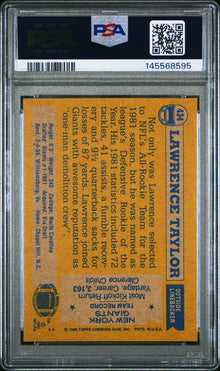 1982 Topps Lawrence Taylor Base #434 PSA 8