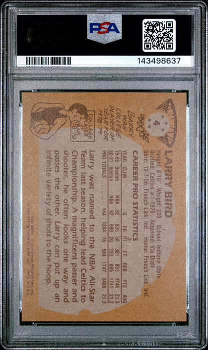 1981 Topps #4 Larry Bird PSA 7