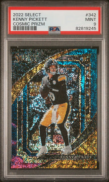 2022 Panini Select Kenny Pickett Cosmic Prizm #342 PSA 9
