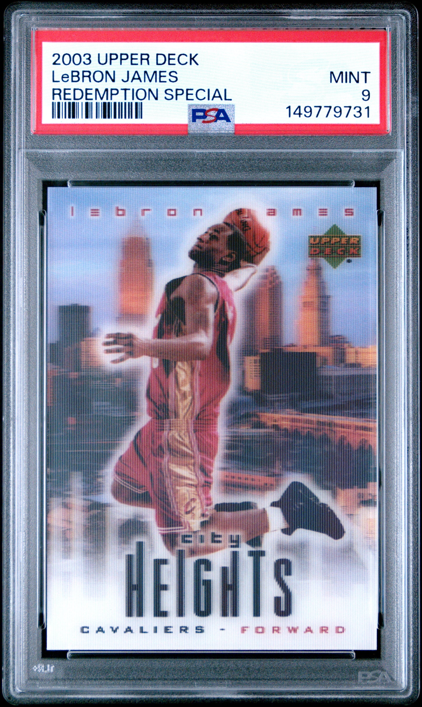 2003 Upper Deck Redemption Special Lebron James PSA 9