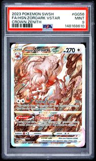 2023 Pokemon Sword and Shield Crown Zenith Full Art / Hisuian Zoroark Vstar #GG56 PSA 9