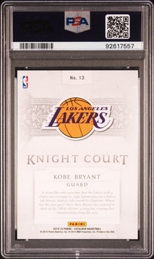 2014 Panini Excalibur Knight Court #13 Kobe Bryant PSA 10