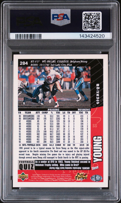 1996 Collector's Choice Steve Young #284 PSA Authentic