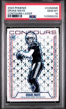 2024 Panini Phoenix Contours Drake Maye Contours-Lazer #CONDME PSA 10