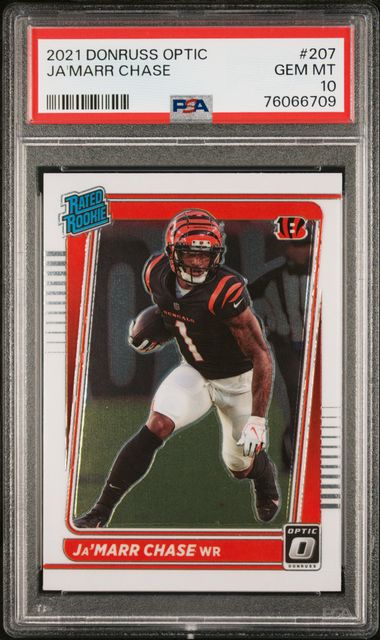 2021 PANINI DONRUSS OPTIC Ja'MARR CHASE #207 PSA 10