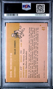1961 Fleer Don Meredith #41 PSA 6