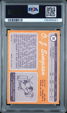 1970 Topps OJ Simpson Base #90 PSA 6